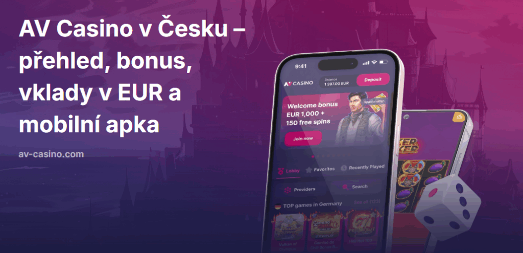 AV Casino v Česku — recenze, bonusy, vklady v EUR a mobilní hra