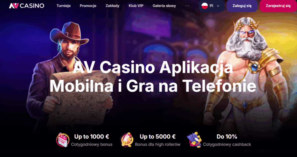 AV Casino Aplikacja Mobilna